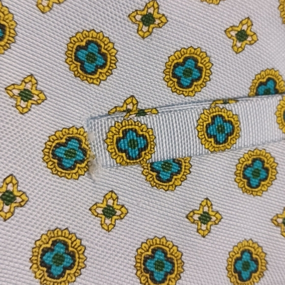 J. Crew Cafe Capri Pants Silk Linen Blue Frost Foulard Print - Picture 8 of 8